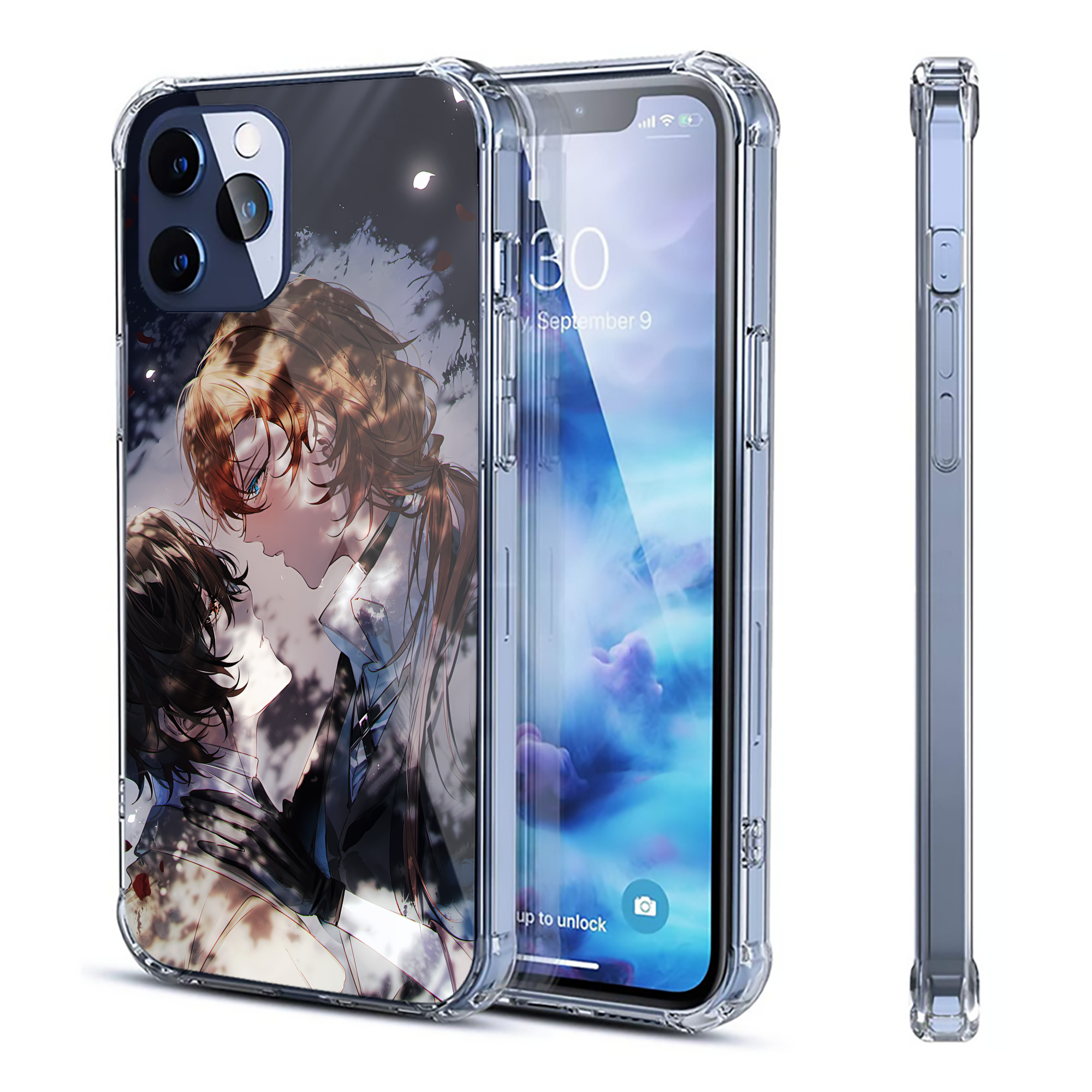 （画像用） 文豪ストレイドッグス Bungo Stray Dogs 【iPhone 12シリーズ対応】透明スマホケース（クリアソフトケース）